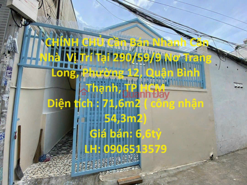 OWNER Needs To Sell House Quickly Located In Binh Thanh District, HCMC Sales Listings
