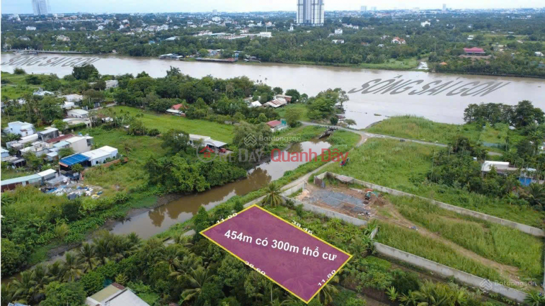Property Search Vietnam | OneDay | Nhà ở, Niêm yết bán | Đất ven sông Bình Mỹ 300m2 thổ cư đối diện Bình Dương - Chính chủ.