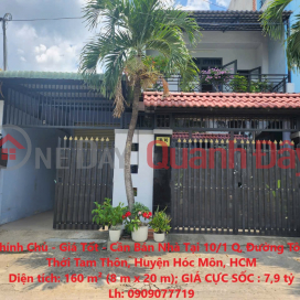 Owner House - Good Price - House for Sale at 10\/1 Q, To Ky Street, Thoi Tam Thon Commune, Hoc Mon District, HCM _0