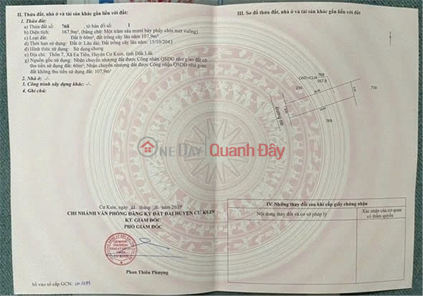 Property Search Vietnam | OneDay | Residential Sales Listings PRIME LAND AT A GOOD PRICE – LAND FOR SALE IN VILLAGE 7, Ea Tiêu Commune, Cư Kuin District, Đắk Lắk Province