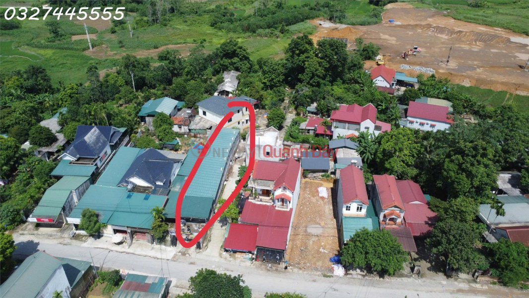 CC needs to sell a corner plot with two road frontages on Road 446, Thinh Minh Commune, Phu Tho Province, area 274.6m2, investment price. Sales Listings