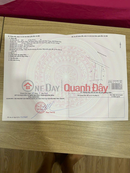 VỊ TRÍ TIỀM NĂNG CỰC MẠNH PHƯỚC ĐỒNG - NAM NHA TRANG, Việt Nam | Bán đ 55 triệu