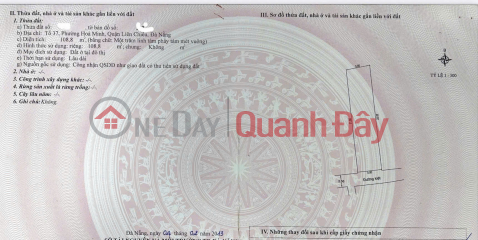 Bán đất kiệt Tô Hiệu thông Ngô Chân Lưu - DT 108,8m2 _0