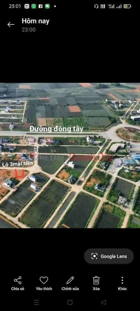Selling a 180m2 plot of land with full residential zoning in Tam Diep Ward, Ninh Binh Province. (The plot has three street frontages) _0