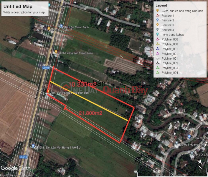 Land with extremely attractive price, with large area and frontage at National Highway 91B, Vietnam | Sales, đ 96 Billion