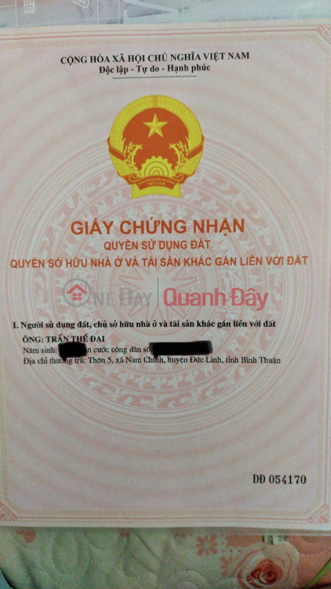 ĐẤT ĐẸP - GIÁ TỐT - Cần Bán Nhanh Lô Đất Vị Trí Đắc Địa Tại Xã Măng Tô,Tánh Linh, Bình Thuận _0