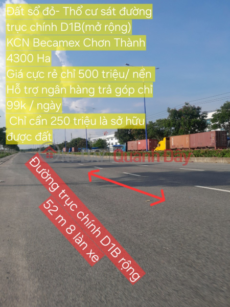 Đất Sổ Đỏ Thổ Cư Chơn Thành Bình Phước Giá Rẻ Niêm yết bán