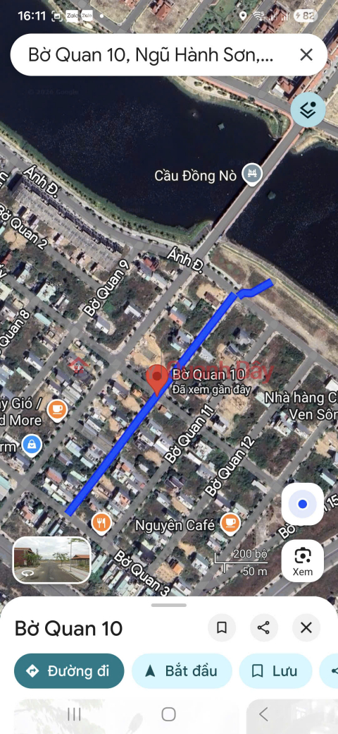 LAND FOR SALE ON BO QUAN 10 ROAD, NEAR NGUYEN PHUOC LAN STREET _0