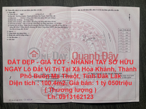 ĐẤT ĐẸP - GIÁ TỐT - NHANH TAY SỞ HỮU NGAY Lô Đất Vị Trí Tại Tỉnh ĐăK Lăk _0