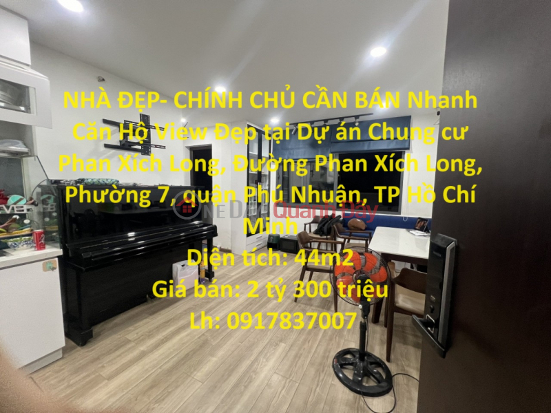 NHÀ ĐẸP- CHÍNH CHỦ CẦN BÁN Nhanh Căn Hộ View Đẹp tại quận Phú Nhuận, TPHCM Niêm yết bán