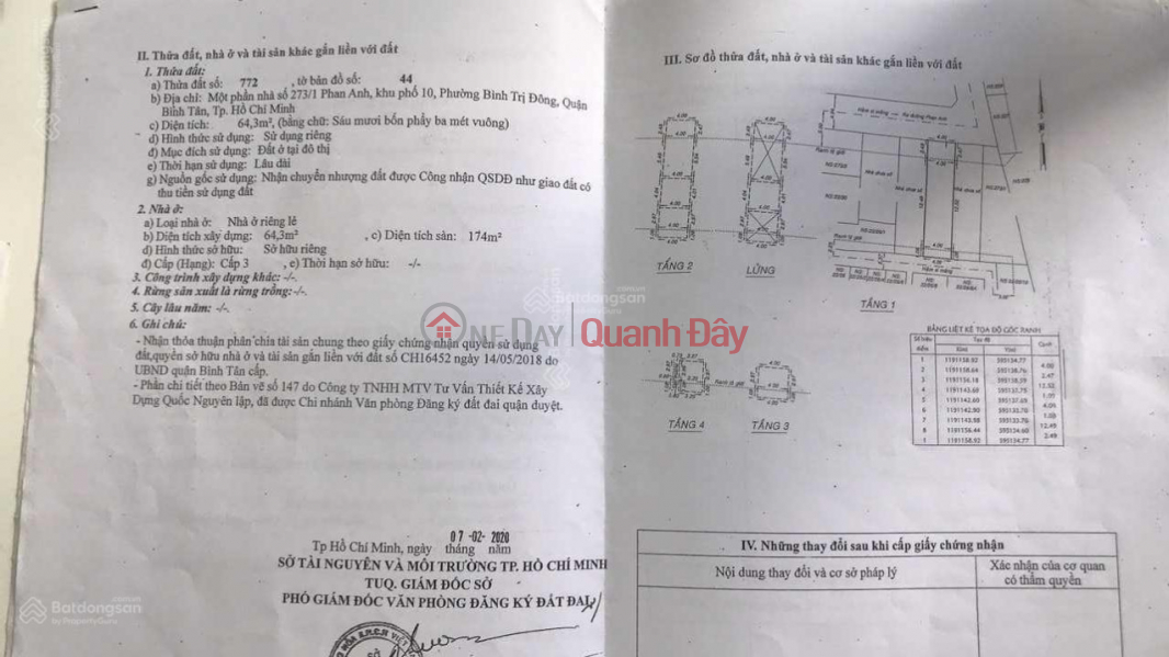 Selling 3-storey house and Phan Anh sugar production warehouse 321m2 price 22.5 billion, divided into 5 books Sales Listings