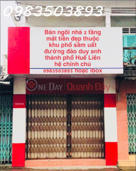 BÁN NHÀ TẠI ĐƯỜNG ĐÀO DUY ANH THÀNH PHỐ HUẾ Niêm yết bán