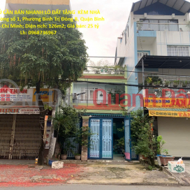 CHÍNH CHỦ CẦN BÁN NHANH LÔ ĐẤT TẶNG KÈM NHÀ CẤP 4 tại quận Bình Tân, TP HCM _0