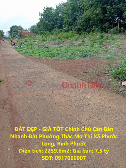 BEAUTIFUL LAND - GOOD PRICE Owner Needs to Sell Land Quickly in Thac Mo Ward, Phuoc Long Town, Binh Phuoc _0