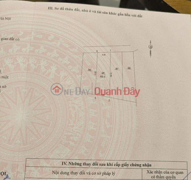 Chủ cần bán 69.5 m2 Dương Quang - Gia Lâm, giá chỉ 2.8 tỷ, lh 0985865658 Niêm yết bán