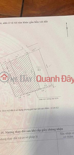 Bán đất quận Hòang Mai 80m mt5.2m tương lai mặt phố Niêm yết bán