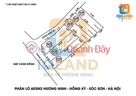 Only 200m from National Highway 3. Selling immediately 80m2 in Huong Ninh - Hong Ky - Soc Son - Hanoi. Price 6xx million _0