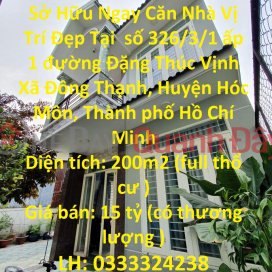 Own a House with a Good Location In Dong Thanh Commune, Hoc Mon District, Ho Chi Minh City _0
