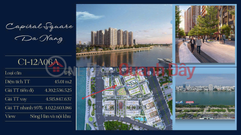 Căn hộ cao cấp 1 PN view sông Hàn, sở hữu lâu dài _0