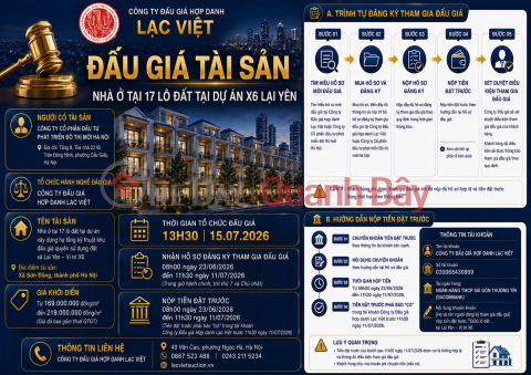 LAC VIET PARTNERSHIP AUCTION COMPANY (0867523488)<br \/> APPLICATION FORMS OFFICIALLY GO ON SALE FROM JUNE 23, 2026 _0