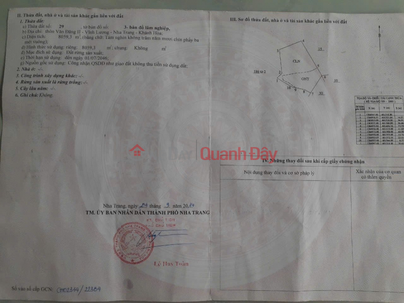 BÁN NHANH 2 LÔ ĐẤT VĨNH LƯƠNG Giá : 250.000₫/ 1m, Việt Nam Bán đ 2 tỷ