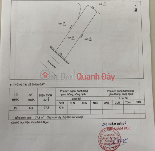 Land for sale by owner, front of Vo Van Hoai street, Long Xuyen, An Giang | Vietnam Sales đ 1.42 Billion