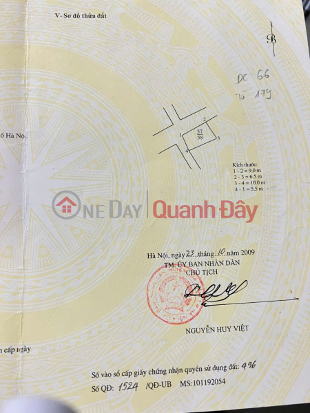 Property Search Vietnam | OneDay | Nhà ở, Niêm yết bán Chủ cần bán đất mặt Đường kinh doanh Trâu Quỳ, 58 m2 giá 8.7 tỷ, LH 0985865658