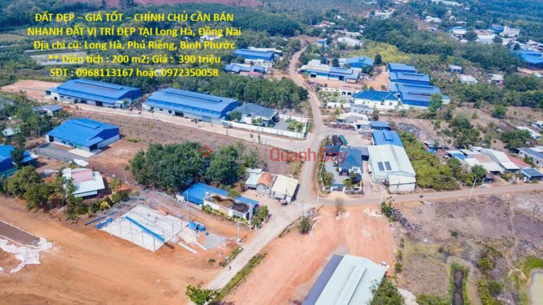 ĐẤT ĐẸP – GIÁ TỐT – CHÍNH CHỦ CẦN BÁN NHANH ĐẤT VỊ TRÍ ĐẸP TẠI Long Hà, Đồng Nai Niêm yết bán