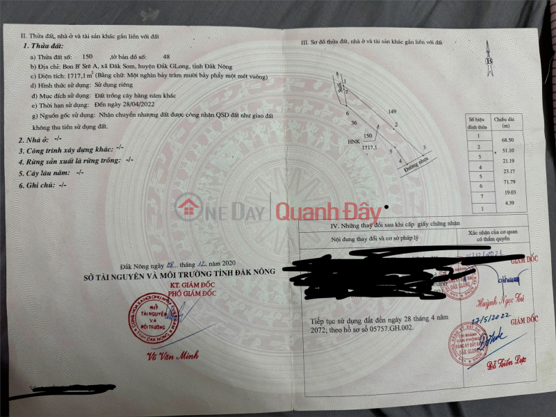 ĐẤT ĐẸP - GIÁ TỐT - Bán GẤP Đất Vị Trí Đẹp Tại Xã Đăk Som Đăk Glong Đăk Nông Niêm yết bán