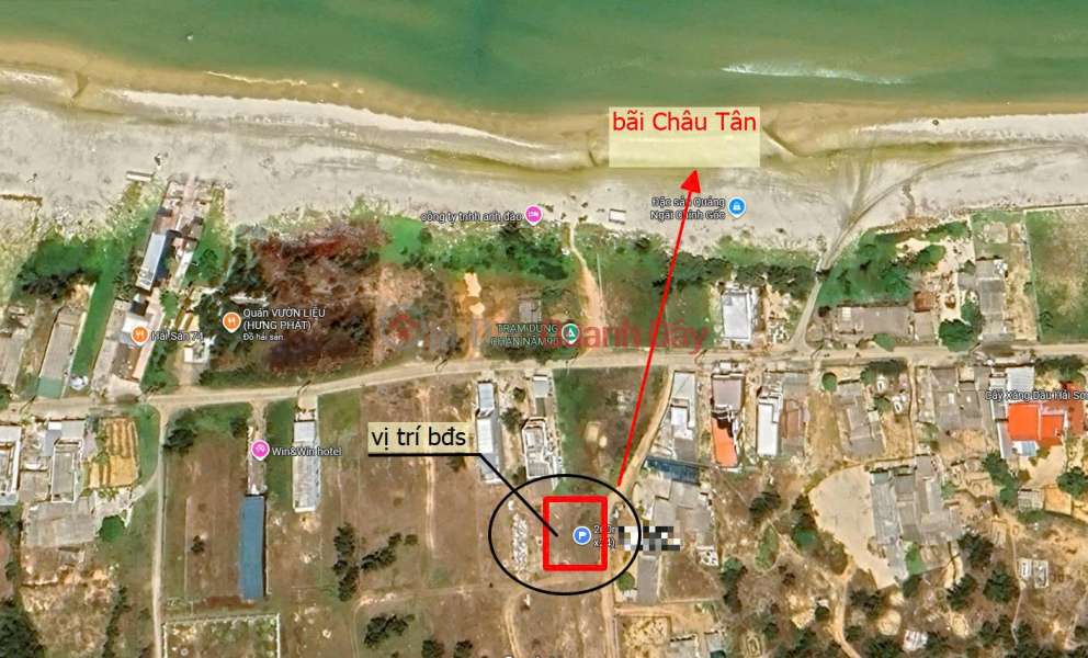 Seaside garden in Chau Tan, Quang Ngai, 200 sq m, 122 sq m residential land, price 1.279 billion VND (negotiable)., Vietnam, Sales, đ 1.28 Billion