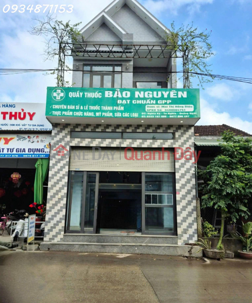 House for sale in Nghia Ky residential area. Comfortable living, good for business. Sales Listings