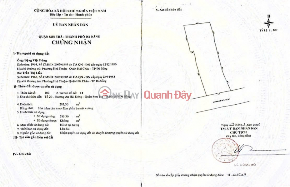 OWNER SELLS LAND ON LE HUU TRAC STREET, AN HAI DONG, SON TRA, DA NANG - EXTREMELY POTENTIAL. Sales Listings