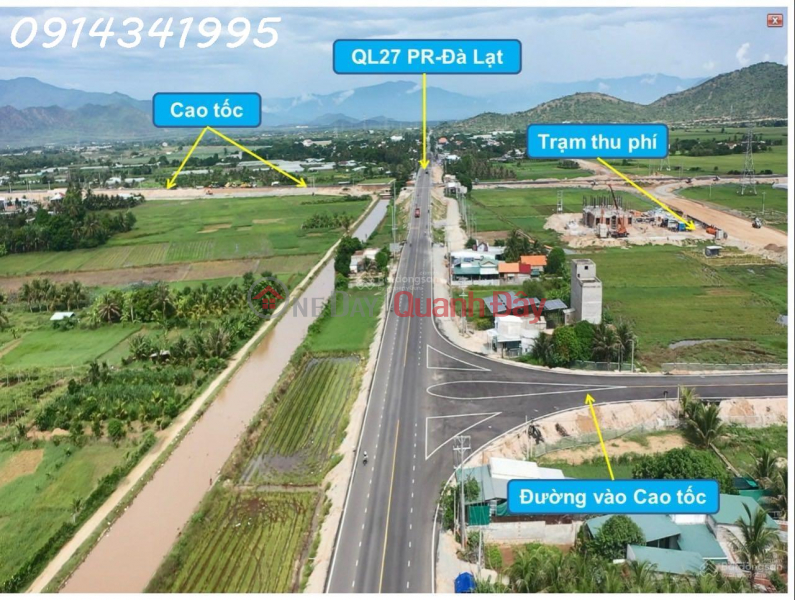 Property Search Vietnam | OneDay | Nhà ở, Niêm yết bán, Nút giao cao tốc Cam Lâm Vĩnh Hảo. Mặt QL27A, 20x50m sân bay Thành Sơn 5km, QL1 6km