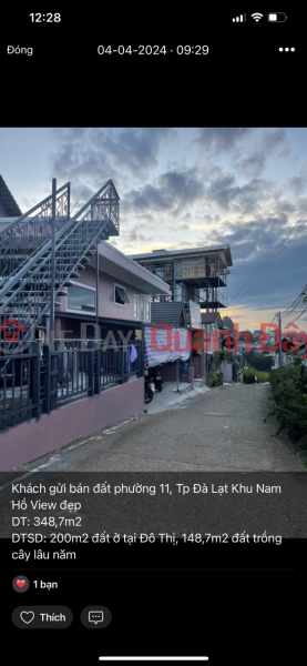 Property Search Vietnam | OneDay | Residential, Sales Listings LAND SELLING OWNER IN WARD 11, CITY. DA LAT - NAM HO AREA BEAUTIFUL VIEW