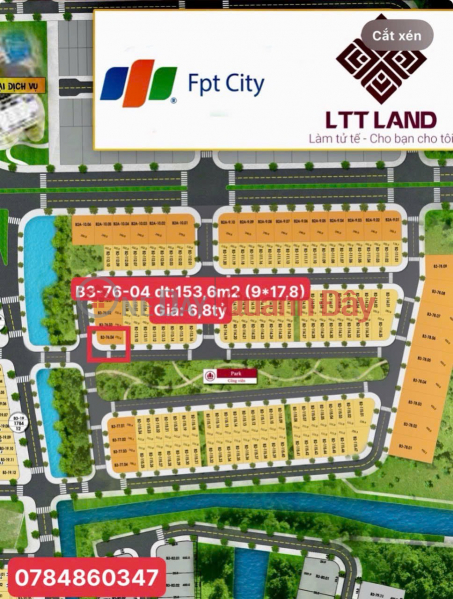 Offering for sale villa land lot in FPT urban area | Vietnam | Sales | ₫ 6.8 Billion