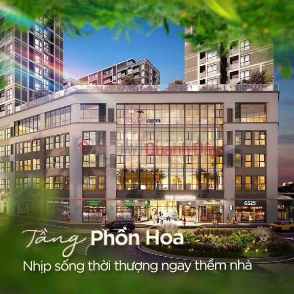 Shop on the 5th floor of the Sentosa Vinhomes podium block, the most prestigious corner unit in the subdivision. | Vietnam | Sales đ 3 Billion
