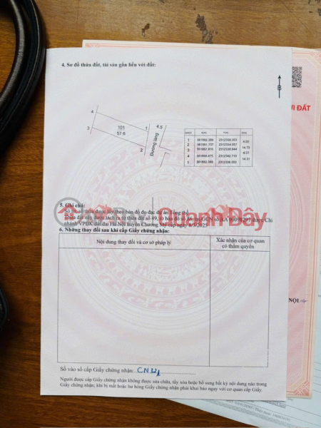 đ 2.4 Billion OWNER URGENTLY NEEDS TO SELL 2 LOT OF LAND 56 AND 57.6 METERS IN CENTER CXUAAN MAI-CHUONG MY-HANOI