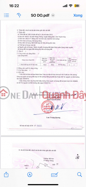 HOUSE FOR SALE ON NATIONAL HIGHWAY 45 FRONTAGE – GOOD PRICE – Rung Thong Town, Dong Son Ward, Thanh Hoa Province, Vietnam | Sales, đ 9 Billion