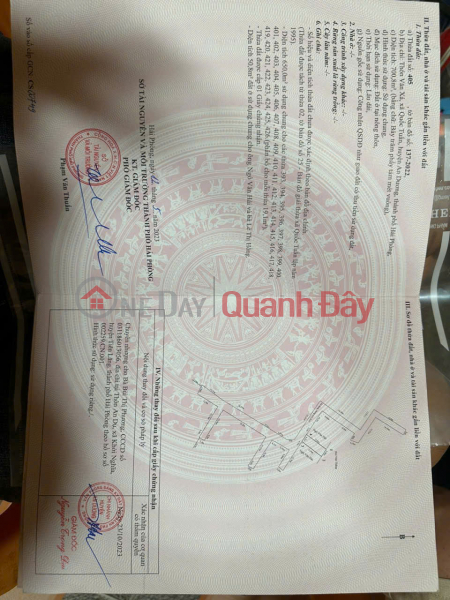 Property Search Vietnam | OneDay | Residential Sales Listings | Selling a 3-story house with an area of 50.8m2 in Van Xa Hamlet, Quoc Tuan Commune, An Duong District, Hai Phong.