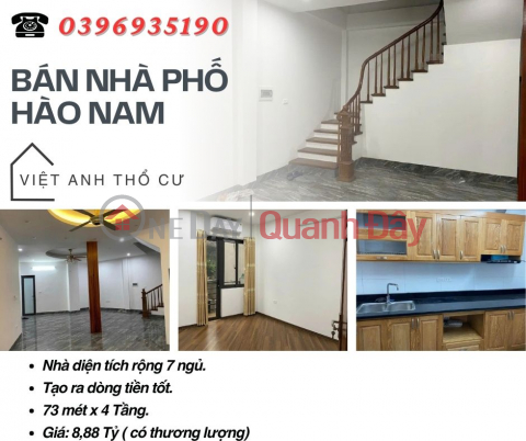 House for sale in Hao Nam Dong Da, Investment Price, Easy to Rent, 73mx4T, Price: 8.88 Billion, Contact: 0396935190. _0