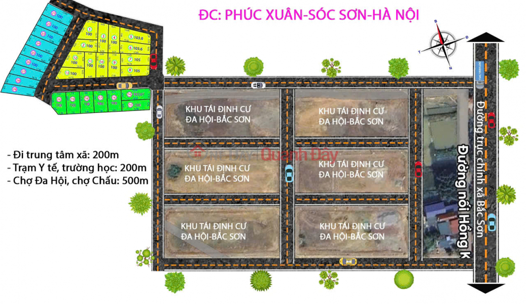 đ 970 Million PRICE UNDER BILLION -- AREA 100 M FUN RESIDENTIAL LAND - TRUONG MARKET ROAD, RESETTLEMENT AREA NEAR THE LAND