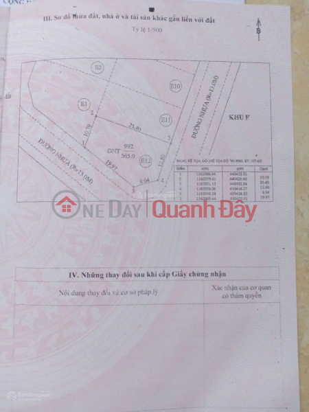 OWNER SELLING VILLA LAND IN BARIMEX, HOA LONG COMMUNE, BA RIA CITY, BA RIA - VUNG TAU PROVINCE, Vietnam, Sales, đ 12.5 Million