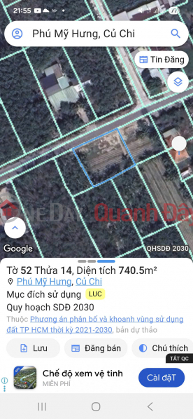 Property Search Vietnam | OneDay | | Niêm yết bán | Bán gấp đất tại mặt tiền đường Phú Thuận- xã An Nhơn Tây ( trước là Phú Mỹ Hưng, Củ Chi),Hồ Chí Minh