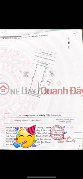 Property Search Vietnam | OneDay | Nhà ở | Niêm yết bán Bán lô đất 61m2 khu TĐC Hồ Đá, phường Sở Dầu giá 44tr/m2