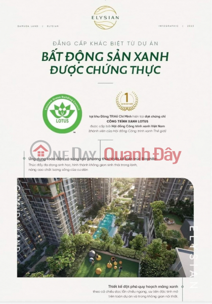 Elysian căn hộ phong cách chủ đạo Biophilic Design kết nội mạnh mẽ con người với thiên nhiên, Việt Nam, Bán ₫ 3 tỷ