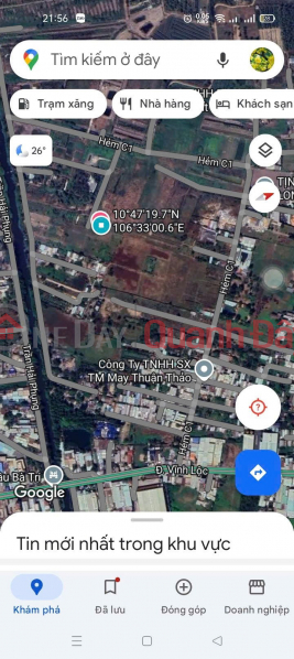 đ 260 triệu, ĐẤT CHÍNH CHỦ GIÁ TỐT - CHÍNH CHỦ CẦN BÁN NHANH lô đất tại huyện Bình Chánh, TPHCM