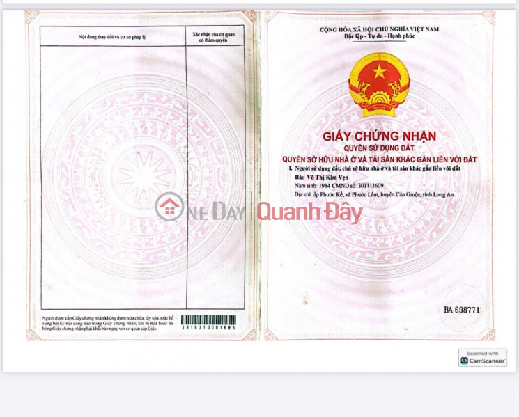 SUPER HOT INVESTMENT OPPORTUNITY - OWN A 1,936M² LAND LOT IN CAN GIUOC, LONG AN Sales Listings