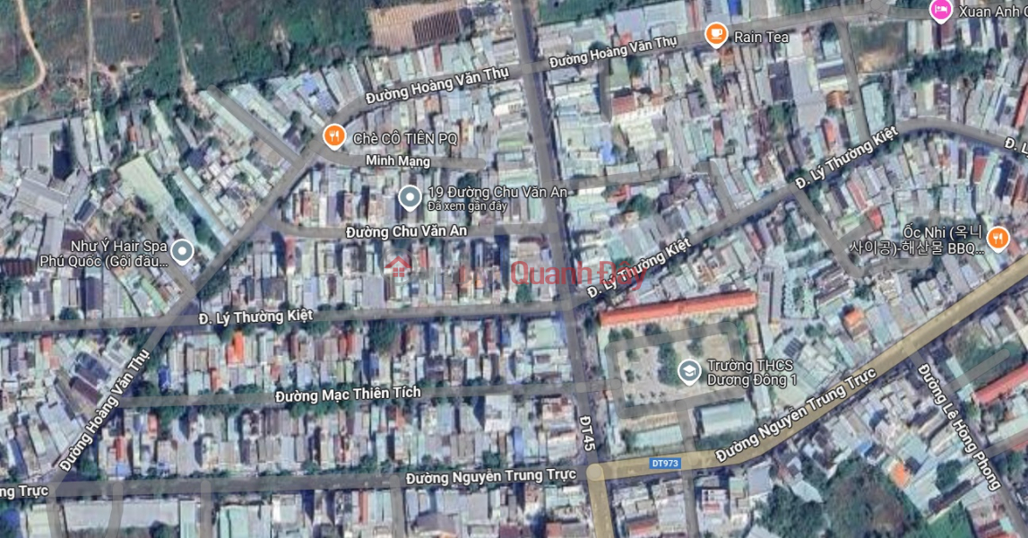 Đất Mặt Tiền Chu văn an TT Dương Đông – Gần Chợ, Tiện Kinh Doanh Niêm yết bán