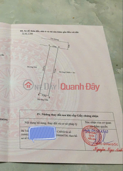 Chính chủ bán lô Đất 100m mặt đường Cát Khê - Tràng Cát- Hải An _0