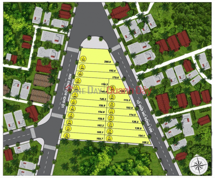 Bán nhanh miếng đất thở 2 mặt tiền đường xã Lộ 25, sát chợ Hưng Lộc. Gía 15tr/m2 Việt Nam | Bán | đ 4,34 tỷ